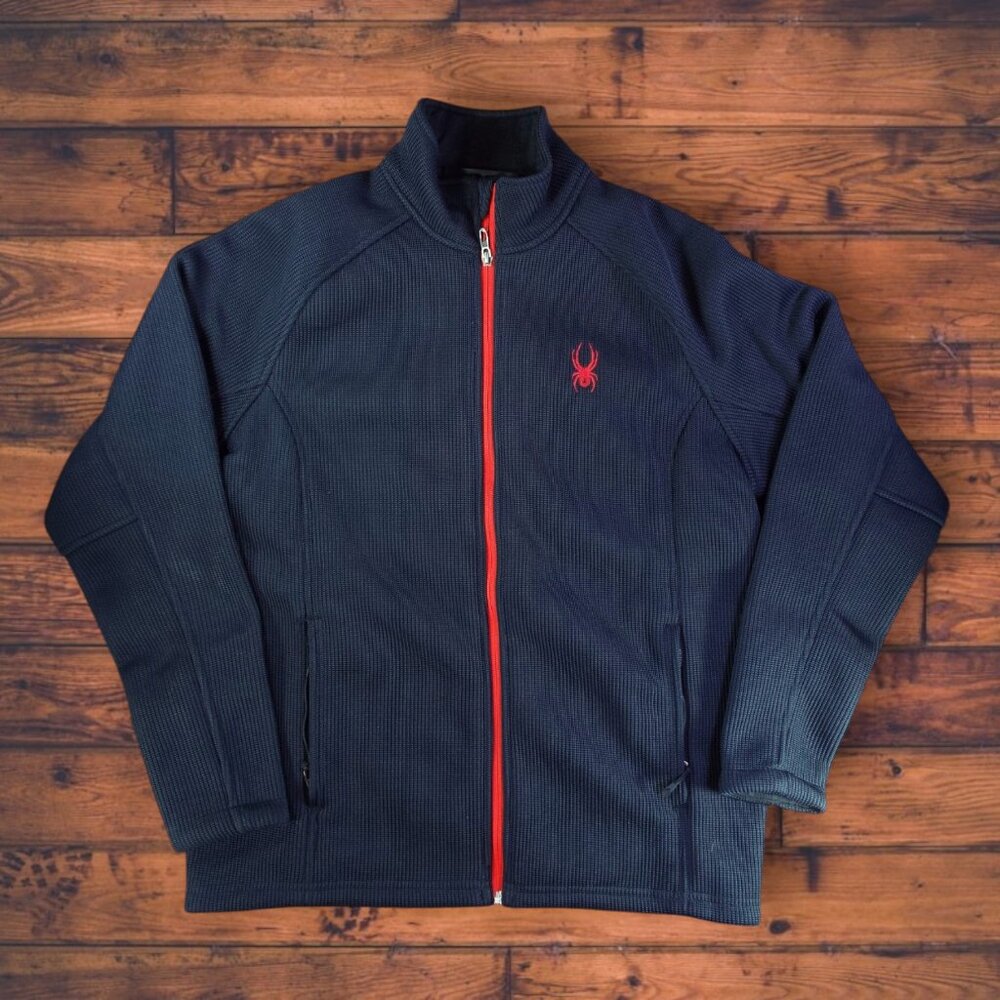 Spyder Men's Constant Full Zip Fleece Jacket / Black (WORN)